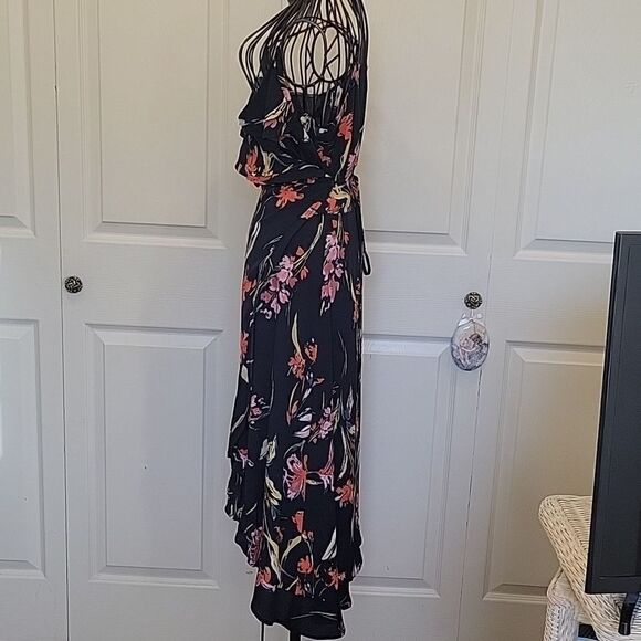 LEITH Floral High Low Wrap Dress Size XS - Picture 5 of 7